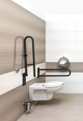 HANDICAP madlo sklopné 600mm, černá mat (XH516B) (3)