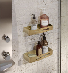 SMART police do sprchy, 300x45x128mm, zlato mat (241788) (3)