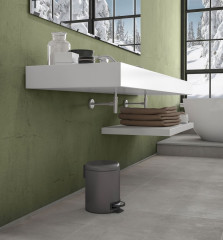 POTTY odpadkový koš 5l, Soft Close, gun metal (330981) (3)