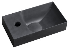 PICCOLINO betonové umývátko 30,8x17cm, baterie vlevo, antracit (PK30016)