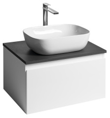 ALTAIR skříňka s deskou 62,5 cm, bílá/antracit břidlice (AI267-03)