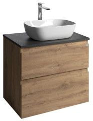 ALTAIR skříňka s deskou 68 cm, dub emporio/antracit břidlice (AI370-02)