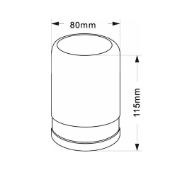 POSH sklenka na postavení, mramor, béžová (2234119)
