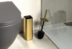 JACK WC štětka na postavení, zlato mat (133488) (3)