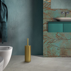 JACK WC štětka na postavení, zlato mat (133488) (5)