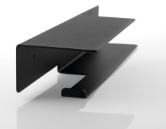 Držák toaletního papíru s poličkou š.35cm, černá mat (33214) (4)