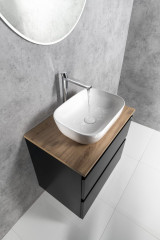 ALTAIR skříňka s deskou 68 cm, černá mat/dub emporio (AI670-01) (3)