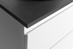 ALTAIR skříňka s deskou 87,5 cm, bílá/antracit břidlice (AI290-03) (5)