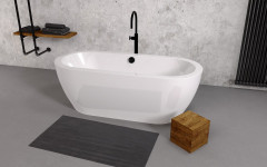 SAMIRA volně stojící vana 173x78x59cm, bílá (68648) (5)