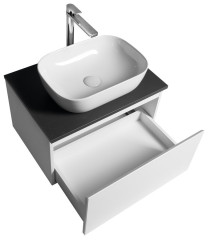 ALTAIR skříňka s deskou 62,5 cm, bílá/antracit břidlice (AI267-03) (4)