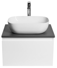 ALTAIR skříňka s deskou 58 cm, bílá/antracit břidlice (AI263-03) (4)