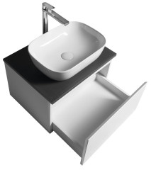 ALTAIR skříňka s deskou 58 cm, bílá/antracit břidlice (AI263-03) (5)