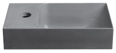 PICCOLINO betonové umývátko 30,8x17cm, baterie vlevo, šedá (PK30017) (4)