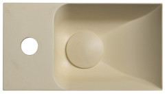 PICCOLINO betonové umývátko 30,8x17cm, baterie vlevo, žlutá (PK30022) (6)