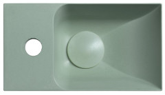 PICCOLINO betonové umývátko 30,8x17cm, baterie vlevo, zelená (PK30023) (5)