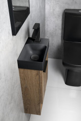 PICCOLINO betonové umývátko 30,8x17cm, baterie vpravo, antracit (PK30516) (4)