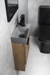 PICCOLINO betonové umývátko 30,8x17cm, baterie vpravo, šedá (PK30517) (5)