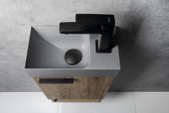 PICCOLINO betonové umývátko 30,8x17cm, baterie vpravo, šedá (PK30517) (6)