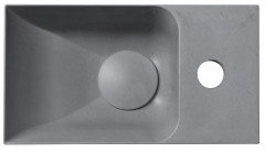PICCOLINO betonové umývátko 30,8x17cm, baterie vpravo, šedá (PK30517) (8)