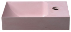 PICCOLINO betonové umývátko 30,8x17cm, baterie vpravo, růžová (PK30521) (8)