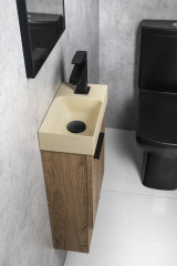 PICCOLINO betonové umývátko 30,8x17cm, baterie vpravo, žlutá (PK30522) (4)