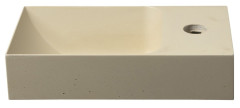 PICCOLINO betonové umývátko 30,8x17cm, baterie vpravo, žlutá (PK30522) (8)