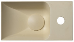 PICCOLINO betonové umývátko 30,8x17cm, baterie vpravo, žlutá (PK30522) (9)