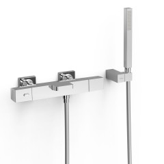 TRES termostatická vanová baterie nástěnná 150mm, s příslušenstvím, chrom (19017469) (1)