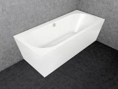 TIME GEMINI  XL- ZP  volně stojící vana 169 x 79 cm do rohu, pravá, bílá (TIGEM169XL-ZP) (1)