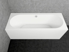 TIME GEMINI  XL - ZL  volně stojící vana 180 x 80 cm do rohu, levá, bílá (TIGEM180XL-ZL)