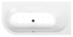 ASTRA R hydromasážní vana, 165x80x48cm, Attraction Hydro-Air, chrom (34611.4010)