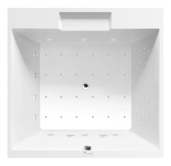 CAME hydromasážní vana, 175x175x50cm, Highline Hydro-Air, chrom (23611.6010)