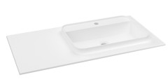 BRAHEA umyvadlo 101x51,5cm (30+70cm), pravé, bílá mat (BL101-70R)