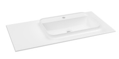 BRAHEA umyvadlo 101x51,5cm (20+80cm), pravé, bílá mat (BL101-80R)