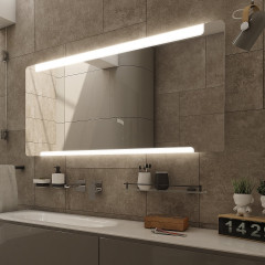 LED zrcadlo 1400x700 se dvěma dotykovými senzory (ZP 22008VX)