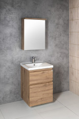 KAWA STRIP galerka s LED osvětlením 50x70x22cm, dub emporio (WGL35S) (3)