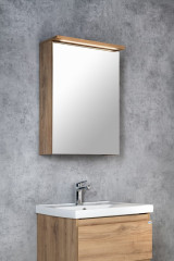 KAWA STRIP galerka s LED osvětlením 50x70x22cm, dub emporio (WGL35S) (4)