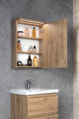 KAWA STRIP galerka s LED osvětlením 50x70x22cm, dub emporio (WGL35S) (7)