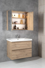 KAWA STRIP galerka s LED osvětlením 80x70x22cm, dub emporio (WGL38S) (6)