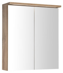 KAWA STRIP galerka s LED osvětlením 60x70x22cm, dub emporio (WGL36S) (1)