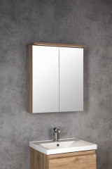 KAWA STRIP galerka s LED osvětlením 60x70x22cm, dub emporio (WGL36S) (4)