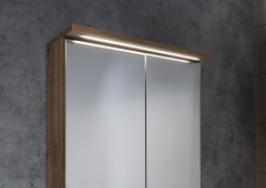 KAWA STRIP galerka s LED osvětlením 60x70x22cm, dub emporio (WGL36S) (6)