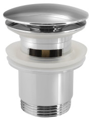 Umyvadlová výpust 5/4“, click-clack, velká zátka, 30-45mm, chrom ( CV1007 ) (15)