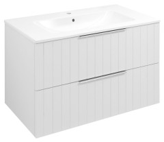 CIRASA umyvadlová skříňka 79,8x52x46cm, bílá mat strip (CR801-3131S)