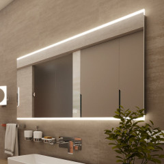 LED zrcadlo 1000x700 se dvěma dotykovými senzory (ZP 12004VX)