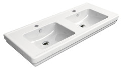 CLASSIC keramické dvojumyvadlo 125x54 cm, bílá ExtraGlaze (8725111)