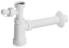 Umyvadlový sifon s odbočkou 5/4", DN40, bílá (151.110.0)