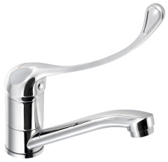 AQUALINE 35 umyvadlová baterie s otočnou hubicí, lékařská páka, chrom (54196)