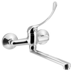 AQUALINE 35 nástěnná baterie, lékařská páka, ramínko ploché, 220mm, chrom (52034)