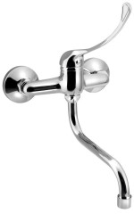 AQUALINE 35 nástěnná baterie, lékařská páka, ramínko S, 177mm, chrom (52147)
